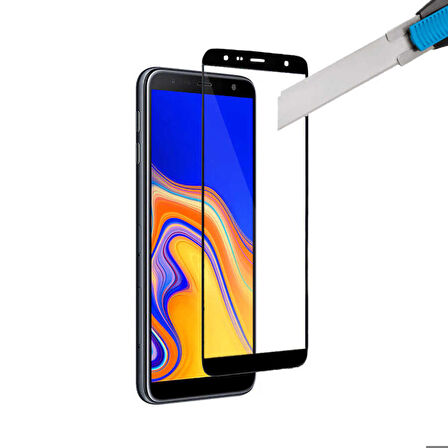 Samsung Galaxy J4 Plus Uyumlu Davin 5D Cam Ekran Koruyucu