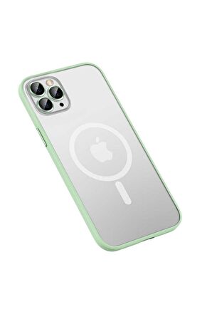 Apple iPhone 11 Pro Uyumlu Kılıf Mokka Wireless Kapak Yeşil