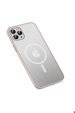 Apple iPhone 13 Pro Uyumlu Kılıf Mokka Wireless Kapak Rose Gold
