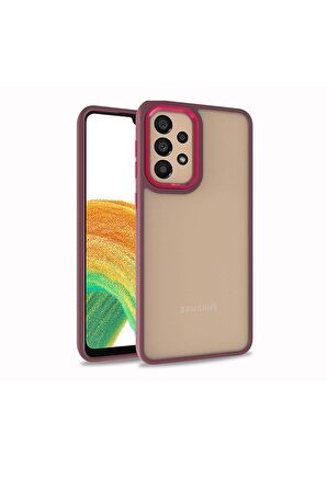 Samsung Galaxy A72 Uyumlu Kılıf Flora Kapak Kırmızı