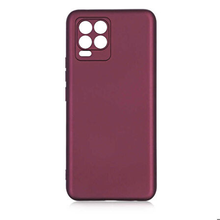 Realme 8 Uyumlu Kılıf Premier Silikon Kapak Mürdüm