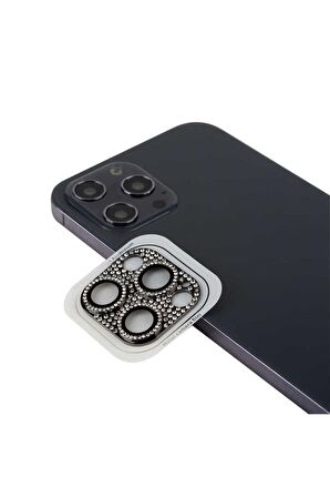 Apple iPhone 11 Pro Uyumlu CL-08 Kamera Lens Koruyucu Siyah