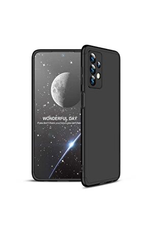 Samsung Galaxy A13 4G Uyumlu Kılıf Ays Kapak Siyah