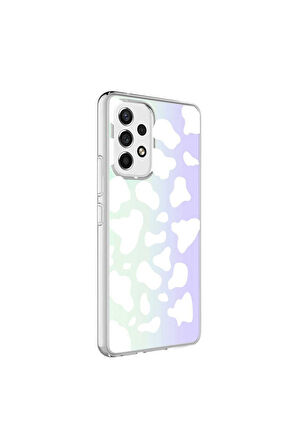 Samsung Galaxy A33 5G Uyumlu Kılıf M-Blue Desenli Kapak Cow No2