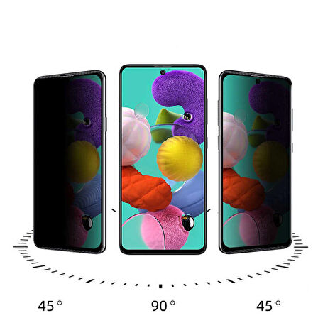 Samsung Galaxy A73 Uyumlu Davin 5D Privacy Cam Ekran Koruyucu