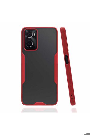 Oppo A76 Uyumlu Kılıf Parfe Kapak Kırmızı