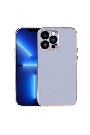 Apple iPhone 13 Pro Max Uyumlu Kılıf Viyana Kapak Mavi Açık