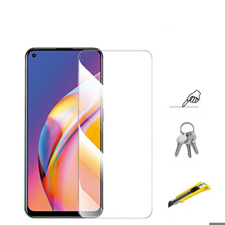 Oppo Reno 7 4G Uyumlu Maxi Glass Temperli Cam Ekran Koruyucu