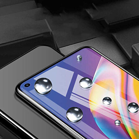 Oppo A76 Uyumlu Maxi Glass Temperli Cam Ekran Koruyucu