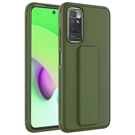 Xiaomi Redmi Note 11 Pro 5G Uyumlu Kılıf Qstand Kapak Koyu Yeşil