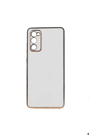 Samsung Galaxy A03S Uyumlu Kılıf Bark Kapak Beyaz