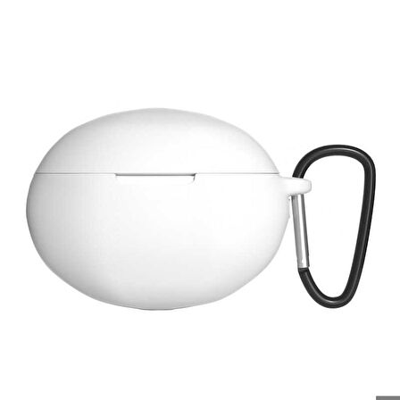 Huawei FreeBuds 4i Uyumlu Standart Silikon Kılıf Beyaz
