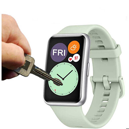 Huawei Watch Fit 2 Uyumlu Pmma Pet Saat Ekran Koruyucu