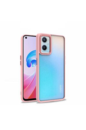 Oppo A76 Uyumlu Kılıf Flora Kapak Rose Gold
