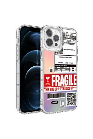 Apple iPhone 13 Pro Max Uyumlu Kılıf Kamera Korumalı Renkli Desenli Sert Silikon Korn Kapak NO5
