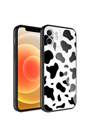 Apple iPhone 12 Uyumlu Kılıf Kamera Korumalı Desenli Sert Silikon Epoksi Kapak NO7
