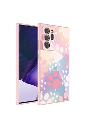 Samsung Galaxy Note 20 Ultra Uyumlu Kılıf Kamera Korumalı Desenli Sert Silikon Epoksi Kapak NO4