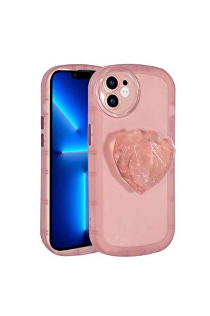 Apple iPhone 11 Uyumlu Kılıf Kamera Korumalı Pop Soketli Renkli Ofro Kapak Pembe