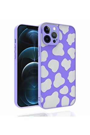 Apple iPhone 12 Pro Max Uyumlu Kılıf Desenli Kamera Korumalı Parlak Nora Kapak NO6