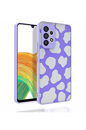 Samsung Galaxy A53 5G Uyumlu Kılıf Desenli Kamera Korumalı Parlak Nora Kapak NO6
