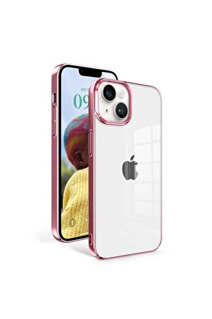 Apple iPhone 14 Uyumlu Kılıf Sun Kapak Rose Gold