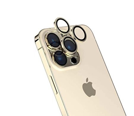 Apple iPhone 15 Pro Max Uyumlu CL-15 Parmak İzi Bırakmayan Anti-Reflective Kamera Lens Koruyucu Titanyum