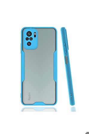 Xiaomi Poco M5S Uyumlu Kılıf Parfe Kapak Mavi