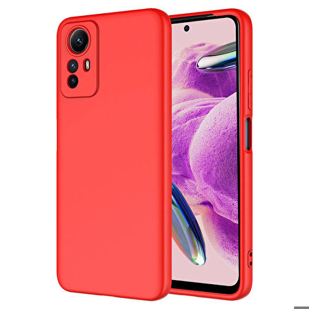 Xiaomi Redmi Note 12S Uyumlu Kılıf Mara Lansman Kapak Kırmızı