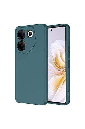 Tecno Camon 20 Pro 5G Uyumlu Kılıf Mara Lansman Kapak Koyu Yeşil