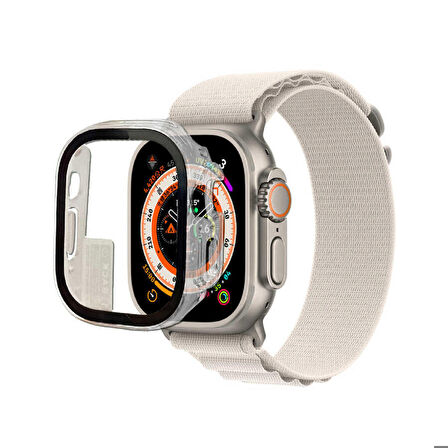 Apple Watch Ultra 49 Mm Uyumlu Watch Gard 01 Kasa Ve Ekran Koruyucu