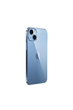Apple iPhone 13 Uyumlu Kılıf Şeffaf Sert PC Vayt Kapak