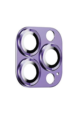 Apple iPhone 14 Pro Max Uyumlu CL-03 Kamera Lens Koruyucu Derin Mor