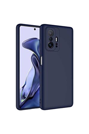 Xiaomi Mi 11T Pro 5G Uyumlu Kılıf Mara Lansman Kapak Lacivert