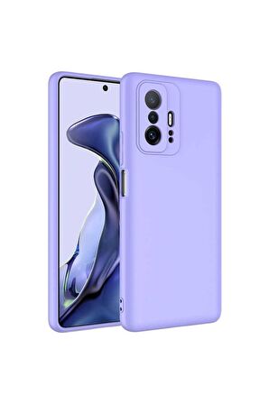 Xiaomi Mi 11T Pro 5G Uyumlu Kılıf Mara Lansman Kapak Lila