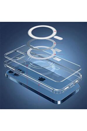 Apple iPhone 7 Plus Uyumlu Kılıf Şeffaf Sert PC Embos Kapak