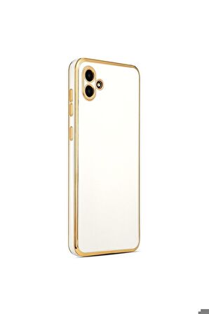 Samsung Galaxy A04 Uyumlu Kılıf Bark Kapak Beyaz