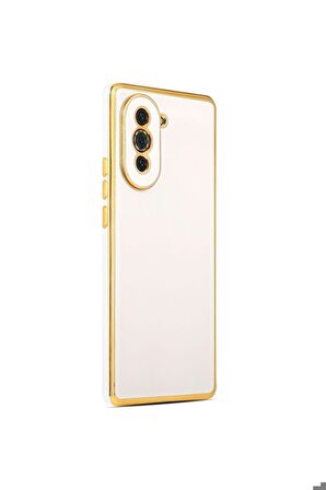 Huawei Nova 10 Pro Uyumlu Kılıf Bark Kapak Beyaz