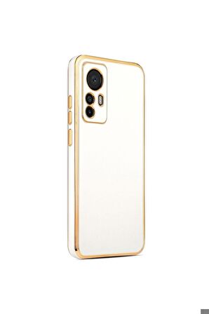 Xiaomi Mi 12T Uyumlu Kılıf Bark Kapak Beyaz