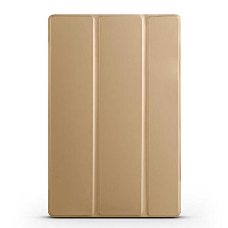 Xiaomi Redmi Pad Uyumlu Tablet Kılıfı Smart Cover Standlı Akıllı Kılıf Gold