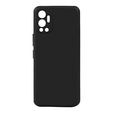 Infinix Hot 12 Uyumlu Kılıf Biye Silikon Siyah