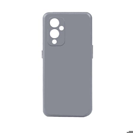 OnePlus 9 Uyumlu Kılıf Biye Silikon Gri
