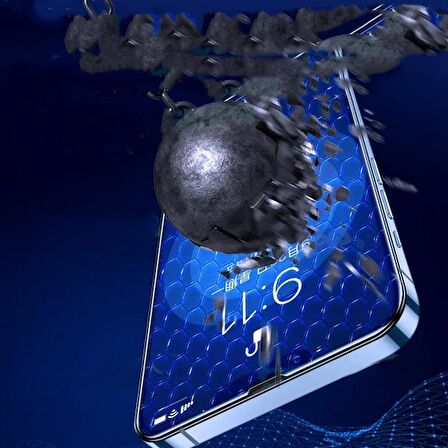 Apple iPhone 12 Pro Max Uyumlu Darbeye Dayanıklı Anti Statik Temperli Cam Ekran Koruyucu