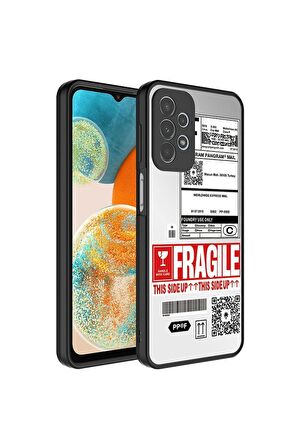 Samsung Galaxy A53 5G Uyumlu Kılıf Aynalı Desenli Kamera Korumalı Parlak Mirror Kapak Fragile