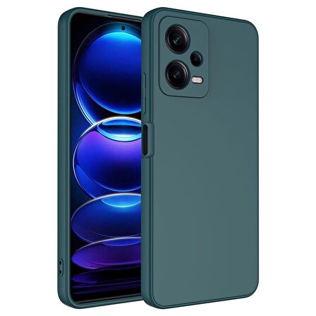 Xiaomi Redmi Note 12 Pro 5G Uyumlu Kılıf Mara Lansman Kapak Koyu Yeşil