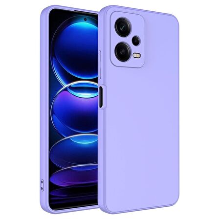 Xiaomi Redmi Note 12 Pro 5G Uyumlu Kılıf Mara Lansman Kapak Lila