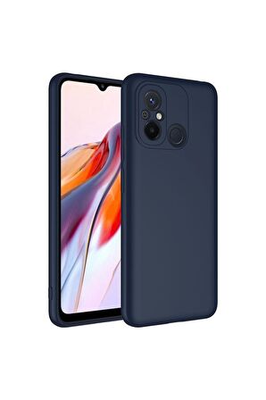 Xiaomi Redmi 12C Uyumlu Kılıf Mara Lansman Kapak Lacivert