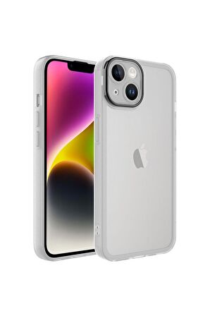 Apple iPhone 14 Plus Uyumlu Kılıf Kamera Korumalı Transparan Post Kapak Renksiz