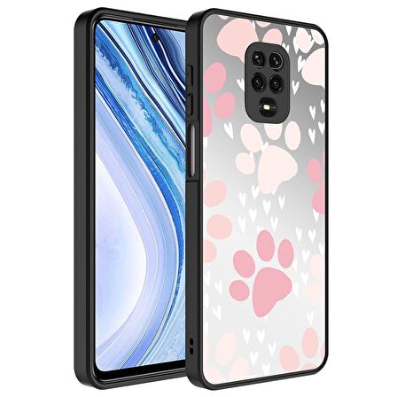 Xiaomi Redmi Note 9 Pro Uyumlu Kılıf Aynalı Desenli Kamera Korumalı Parlak Mirror Kapak Pati