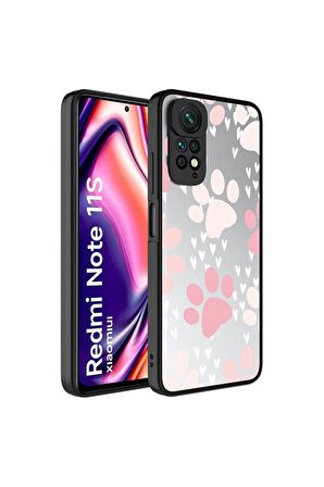 Xiaomi Redmi Note 11 Global Uyumlu Kılıf Aynalı Desenli Kamera Korumalı Parlak Mirror Kapak Pati