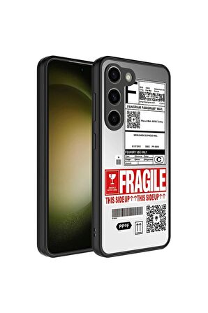 Samsung Galaxy S23 Plus Uyumlu Kılıf Aynalı Desenli Kamera Korumalı Parlak Mirror Kapak Fragile